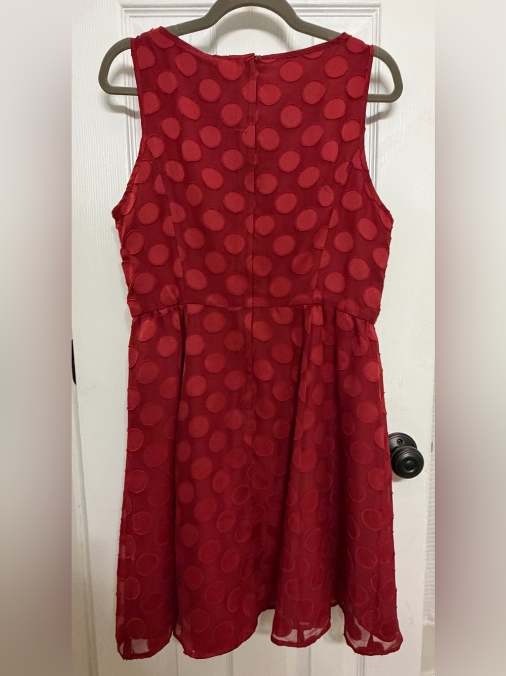 NWT Lauren Conrad Disney Minnie Mouse Inspired Red Polka Dot Fit & Flare Dress - Picture 2 of 5